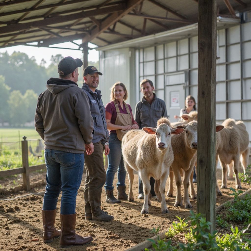 Farm visit with ethical suppliers