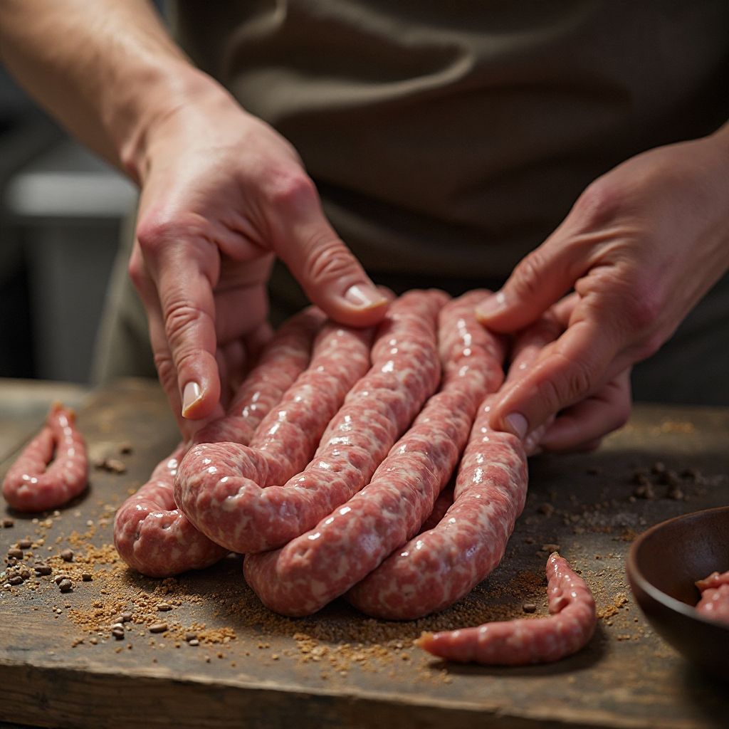 Artisanal sausage making process